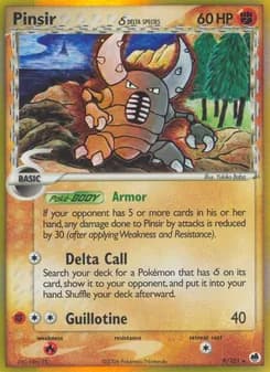 Pinsir δ card in English