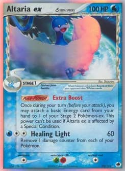 Altaria ex δ card in English
