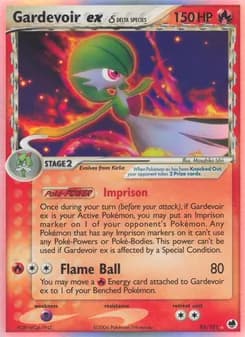 Gardevoir ex δ card in English
