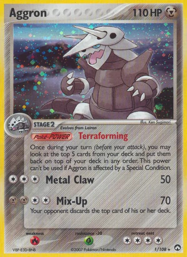 Aggron card in English