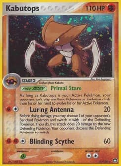 Kabutops card in English