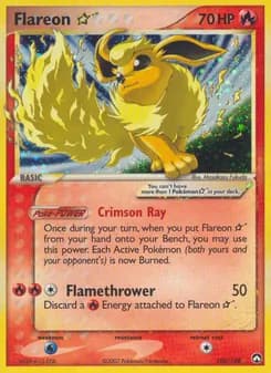 Flareon ☆ card in English