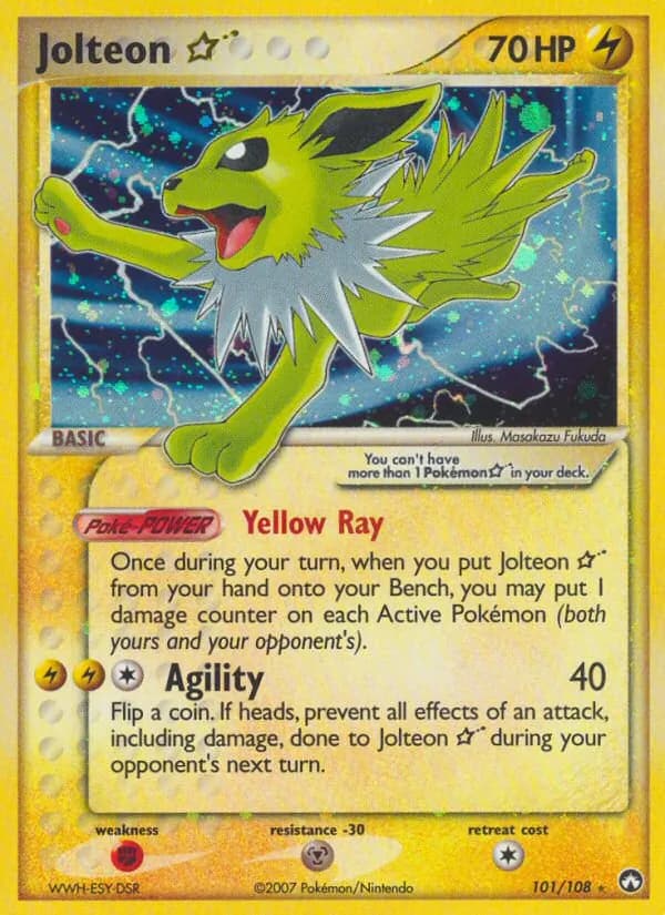Jolteon ☆ card in English