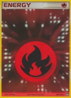 Fire Energy card in English