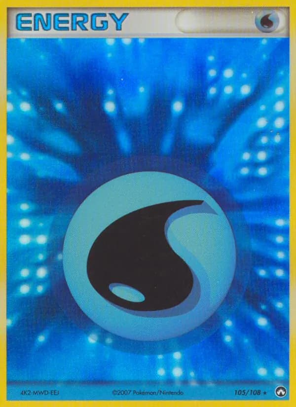 Water Energy card in English