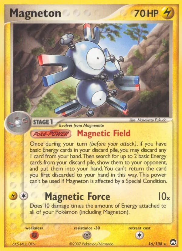 Magneton card in English