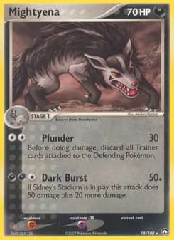Mightyena card in English