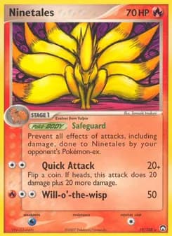 Ninetales card in English
