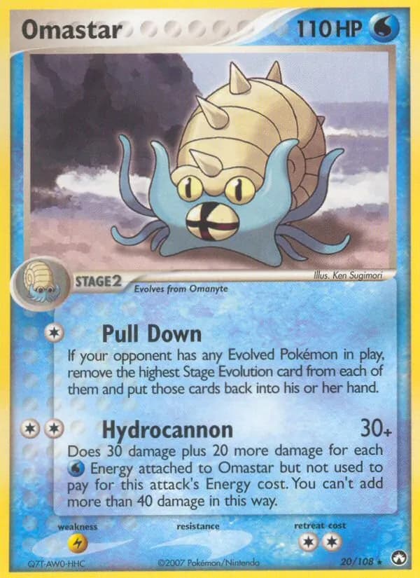Omastar card in English