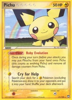 Pichu card in English