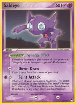 Sableye card in English
