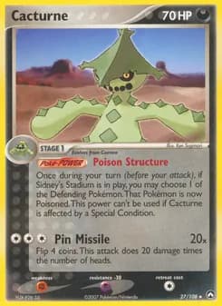 Cacturne card in English