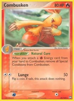 Combusken card in English