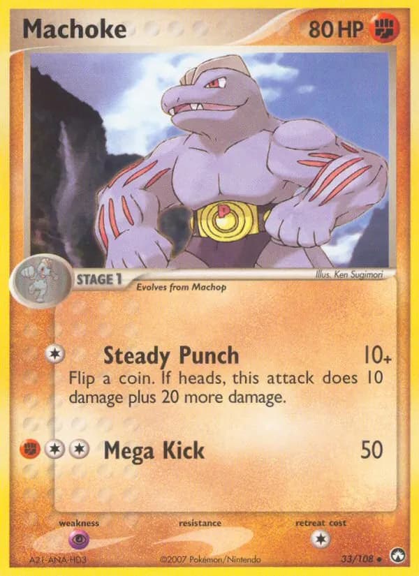 Machoke card in English