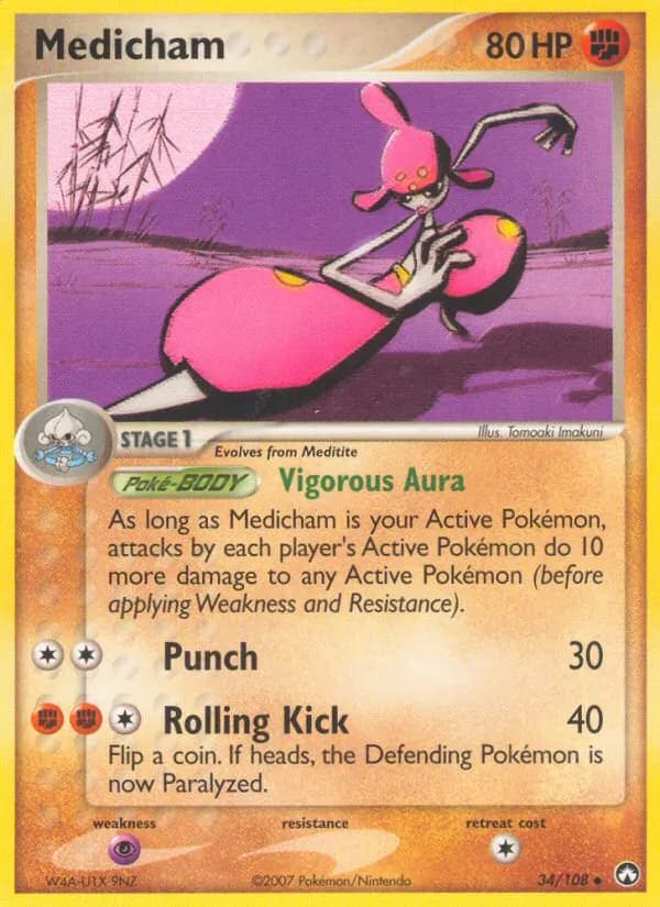 Medicham card in English