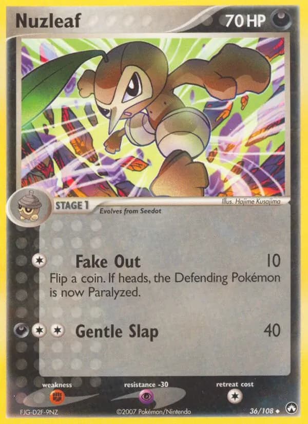 Nuzleaf card in English