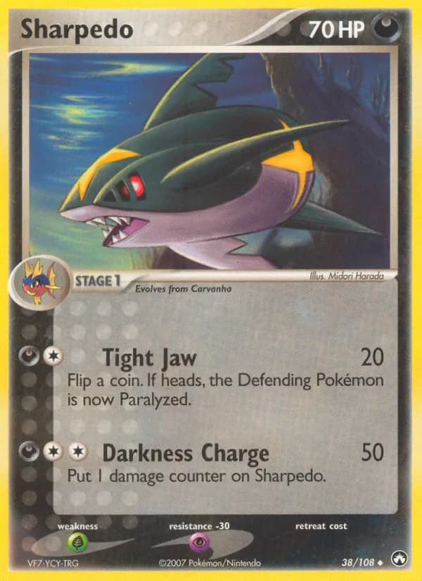 Sharpedo card in English