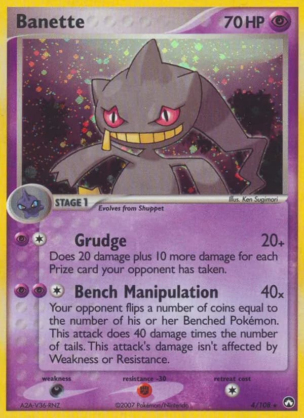 Banette card in English