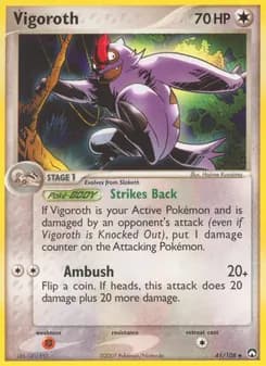 Vigoroth card in English