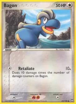 Bagon card in English