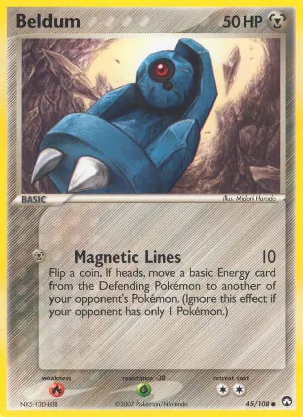 Beldum card in English