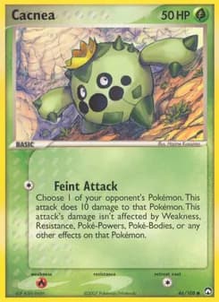 Cacnea card in English