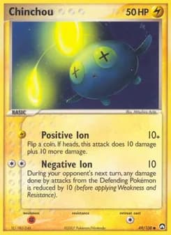 Chinchou card in English