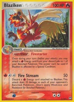 Blaziken card in English