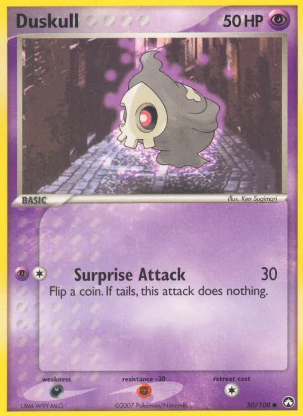 Duskull card in English