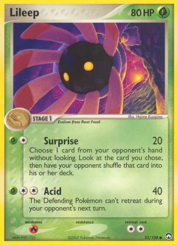 Lileep card in English
