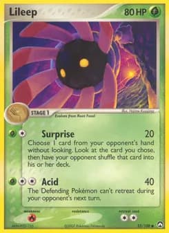 Lileep card in English