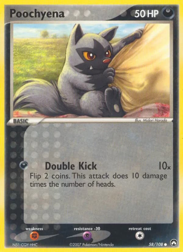 Poochyena card in English