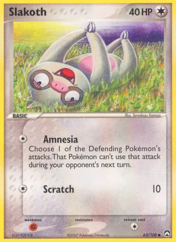 Slakoth card in English