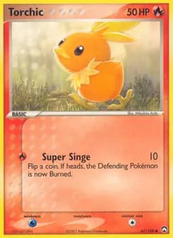 Torchic card in English