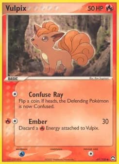 Vulpix card in English