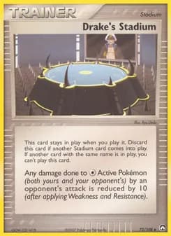 Drake's Stadium card in English