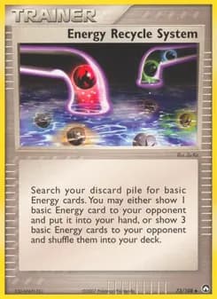 Energy Recycle System card in English