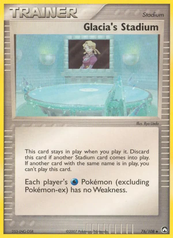 Glacia's Stadium card in English