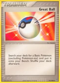 Great Ball card in English