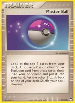 Master Ball card in English