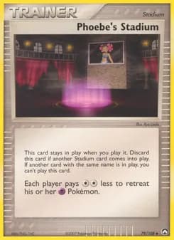 Phoebe's Stadium card in English