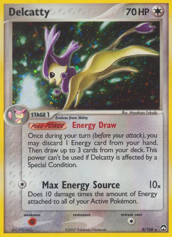 Delcatty card in English