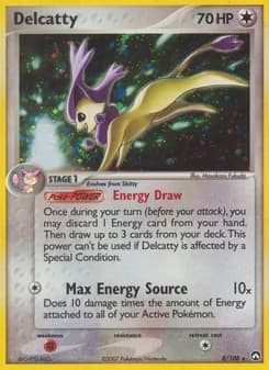 Delcatty card in English