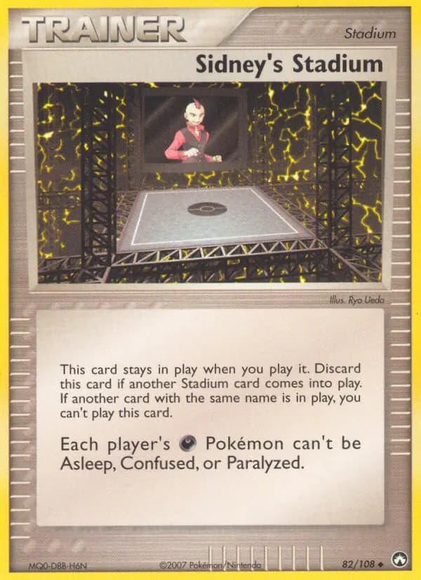 Sidney's Stadium card in English