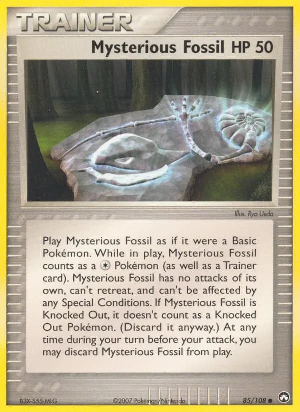 Mysterious Fossil card in English