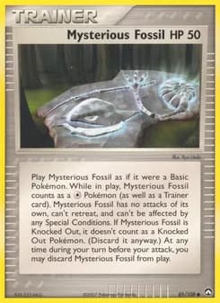 Mysterious Fossil card in English