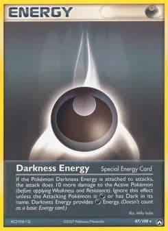 Darkness Energy card in English