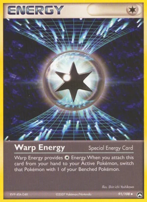Warp Energy card in English