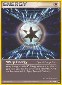 Warp Energy card in English
