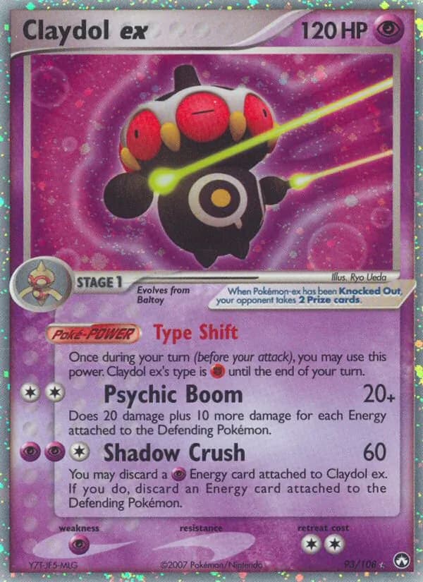 Claydol ex card in English